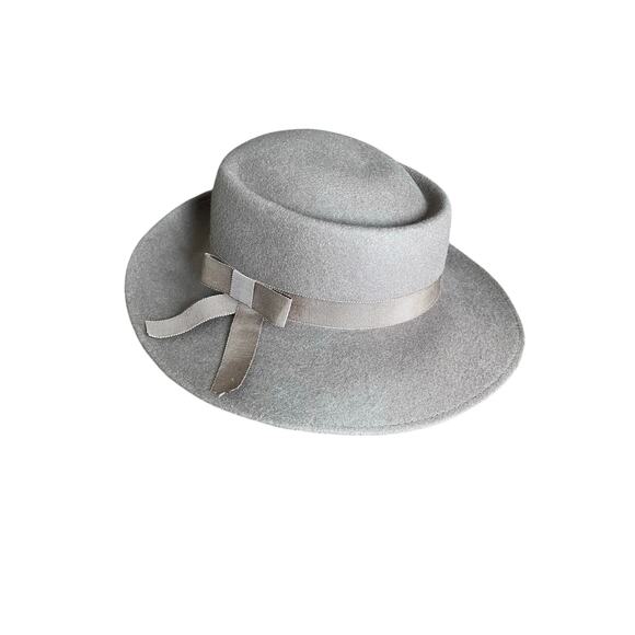 Vintage Beige Wool Fedora - Picture 1 of 4